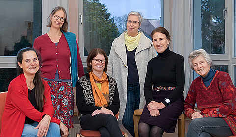 v.l.n.r.: Susanne Fischbach, Julia Selg, Christine Lempelius, Kati Kolk, Brigitta Coenen, Gisela Braune